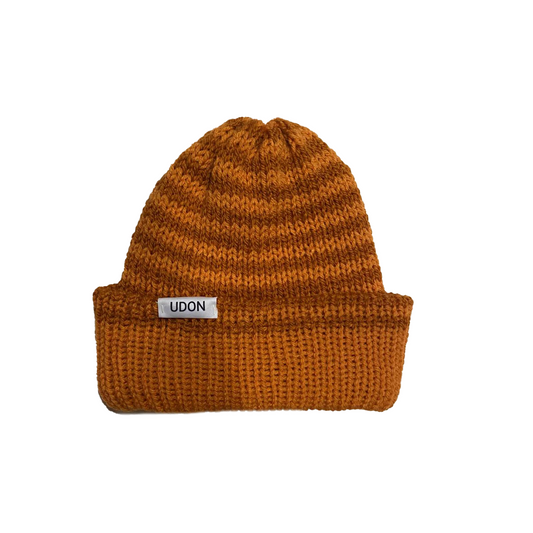 STRIPED AND CUFFED BEANIE