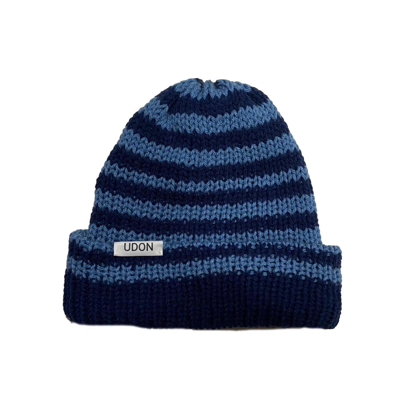 STRIPED AND CUFFED BEANIE