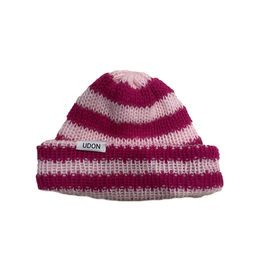 STRIPED AND CUFFED BEANIE - SOFTER BLEND